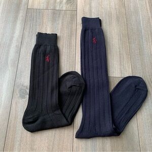 NWOT Ralph Lauren Mens set of 2 trouser ribbed dress socks